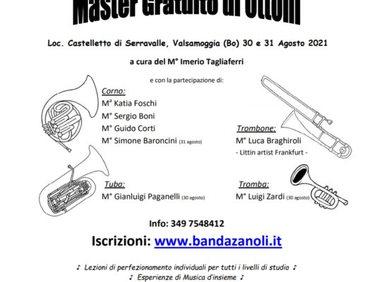 Thumbnail for the post titled: Master gratuito di Ottoni 30-31 agosto 2021